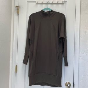 Lululemon sweater dress dark olive size 4